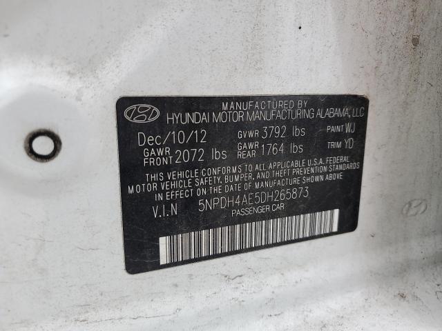 Photo 11 VIN: 5NPDH4AE5DH265873 - HYUNDAI ELANTRA GL 