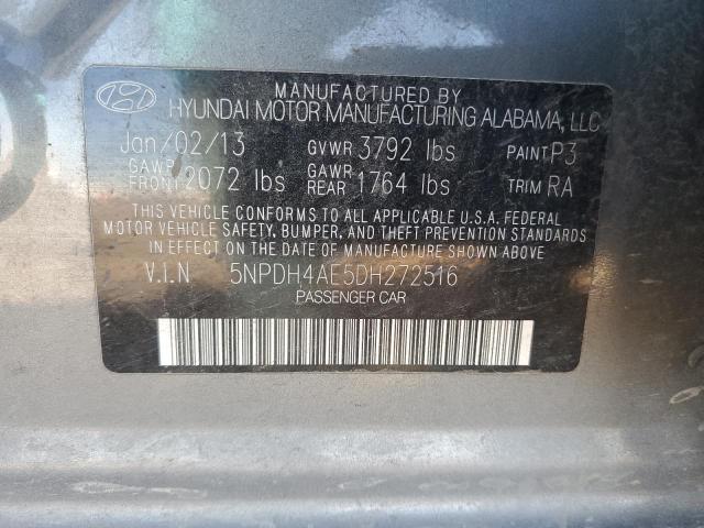 Photo 11 VIN: 5NPDH4AE5DH272516 - HYUNDAI ELANTRA GL 