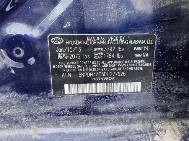 Photo 11 VIN: 5NPDH4AE5DH277926 - HYUNDAI ELANTRA 