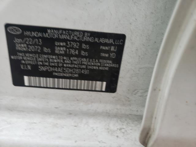 Photo 9 VIN: 5NPDH4AE5DH281491 - HYUNDAI ELANTRA GL 