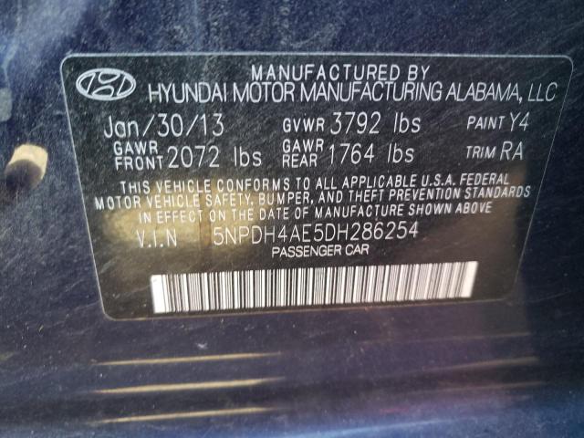 Photo 9 VIN: 5NPDH4AE5DH286254 - HYUNDAI ELANTRA GL 