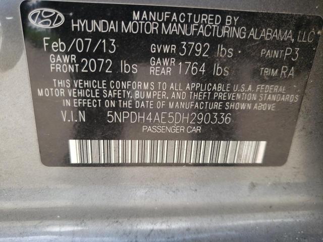 Photo 11 VIN: 5NPDH4AE5DH290336 - HYUNDAI ELANTRA GL 