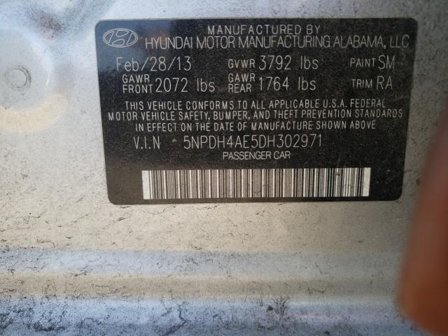 Photo 9 VIN: 5NPDH4AE5DH302971 - HYUNDAI ELANTRA GL 