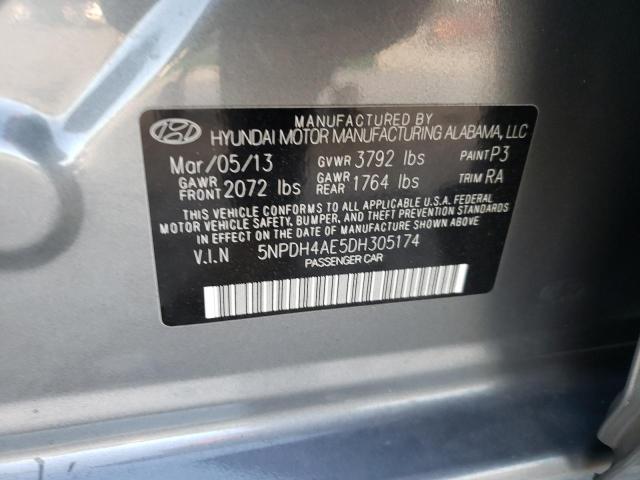 Photo 9 VIN: 5NPDH4AE5DH305174 - HYUNDAI ELANTRA GL 