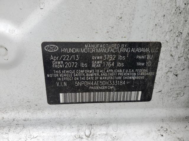 Photo 12 VIN: 5NPDH4AE5DH333184 - HYUNDAI ELANTRA GL 