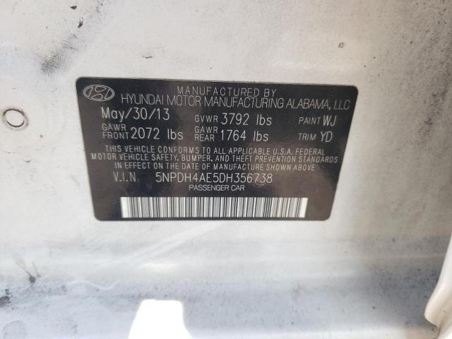 Photo 11 VIN: 5NPDH4AE5DH356738 - HYUNDAI ELANTRA 