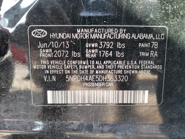 Photo 9 VIN: 5NPDH4AE5DH363320 - HYUNDAI ELANTRA GL 