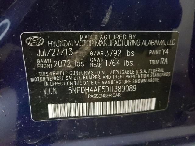 Photo 9 VIN: 5NPDH4AE5DH389089 - HYUNDAI ELANTRA GL 