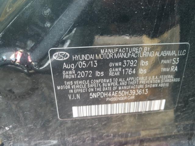 Photo 9 VIN: 5NPDH4AE5DH393613 - HYUNDAI ELANTRA GL 