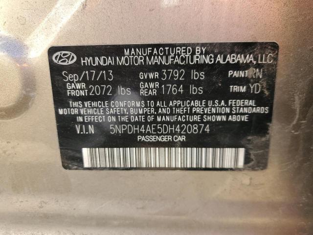 Photo 11 VIN: 5NPDH4AE5DH420874 - HYUNDAI ELANTRA 