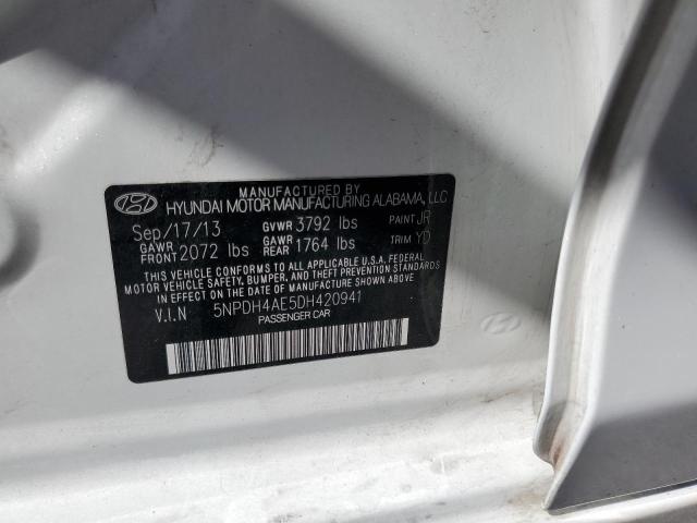 Photo 11 VIN: 5NPDH4AE5DH420941 - HYUNDAI ELANTRA GL 