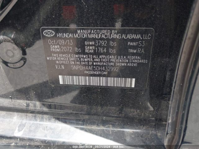 Photo 8 VIN: 5NPDH4AE5DH432992 - HYUNDAI ELANTRA 