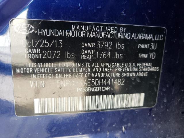 Photo 9 VIN: 5NPDH4AE5DH441482 - HYUNDAI ELANTRA GL 