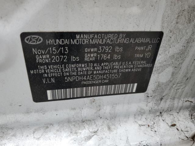 Photo 11 VIN: 5NPDH4AE5DH451557 - HYUNDAI ELANTRA 