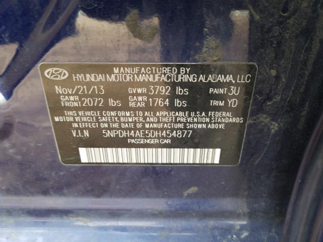 Photo 9 VIN: 5NPDH4AE5DH454877 - HYUNDAI ELANTRA GL 