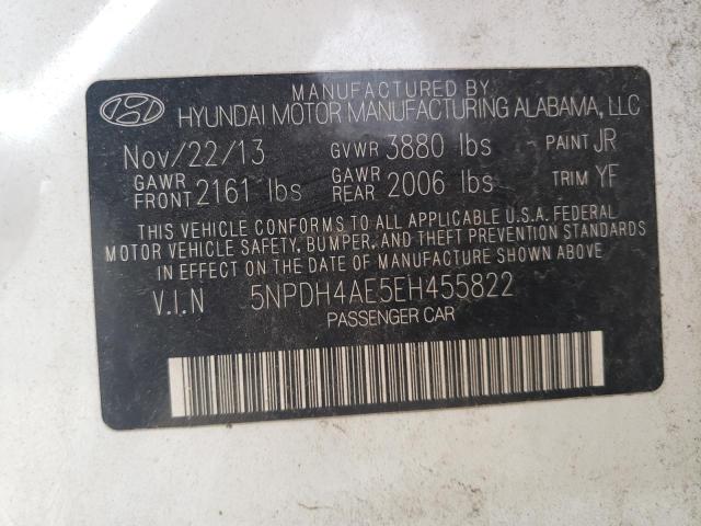 Photo 9 VIN: 5NPDH4AE5EH455822 - HYUNDAI ELANTRA SE 