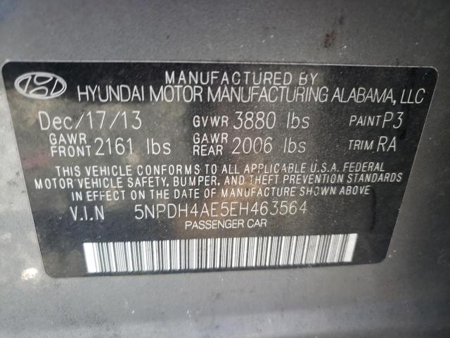 Photo 11 VIN: 5NPDH4AE5EH463564 - HYUNDAI ELANTRA SE 