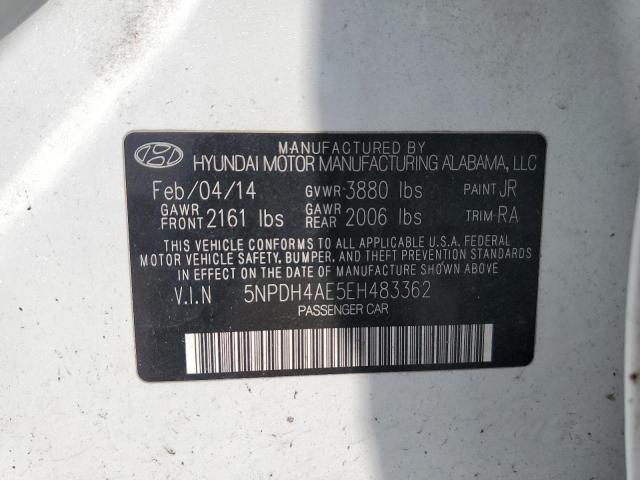 Photo 11 VIN: 5NPDH4AE5EH483362 - HYUNDAI ELANTRA SE 