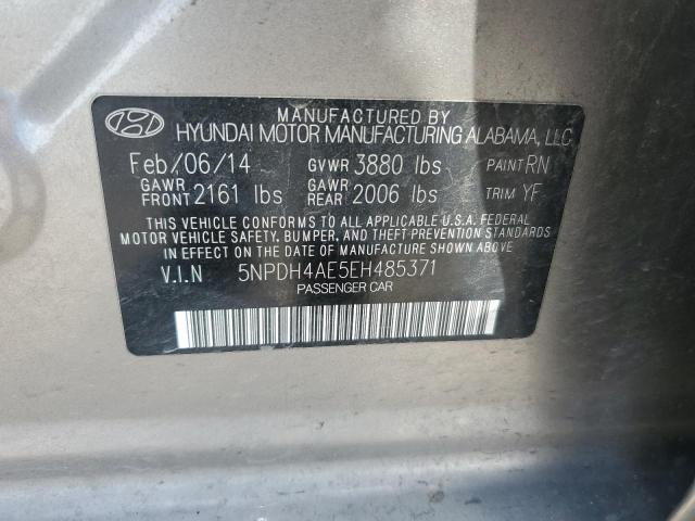 Photo 11 VIN: 5NPDH4AE5EH485371 - HYUNDAI ELANTRA 