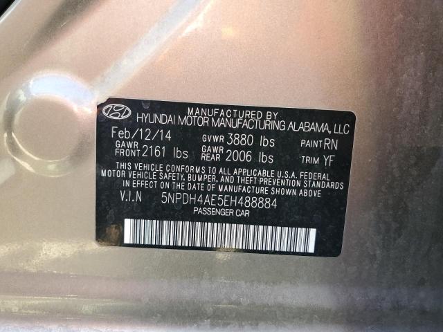 Photo 11 VIN: 5NPDH4AE5EH488884 - HYUNDAI ELANTRA 