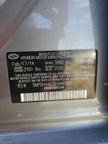 Photo 12 VIN: 5NPDH4AE5EH491221 - HYUNDAI ELANTRA SE 