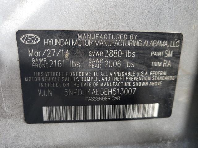 Photo 9 VIN: 5NPDH4AE5EH513007 - HYUNDAI ELANTRA SE 