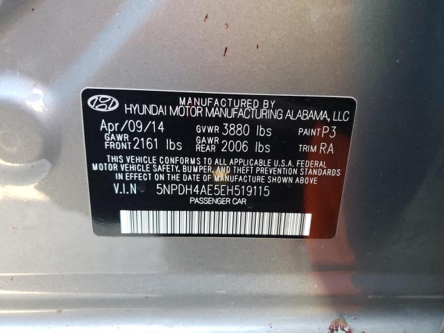 Photo 11 VIN: 5NPDH4AE5EH519115 - HYUNDAI ELANTRA SE 