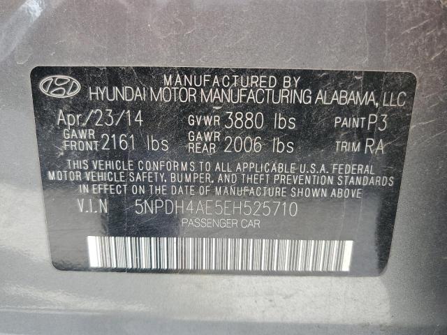 Photo 11 VIN: 5NPDH4AE5EH525710 - HYUNDAI ELANTRA 