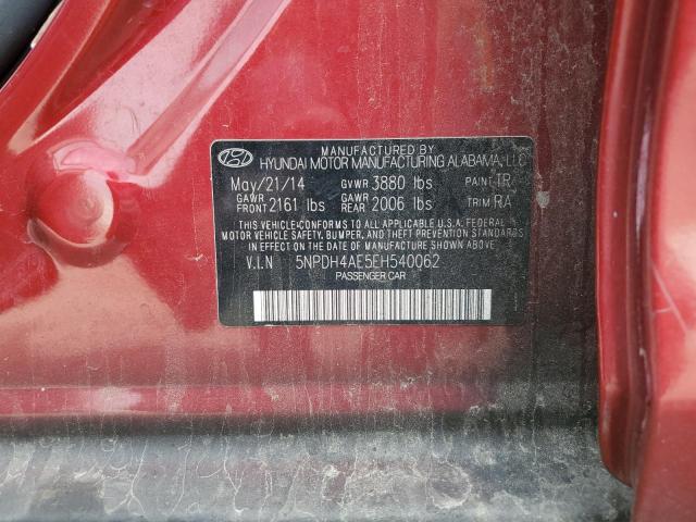 Photo 11 VIN: 5NPDH4AE5EH540062 - HYUNDAI ELANTRA 