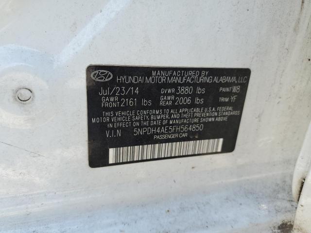 Photo 12 VIN: 5NPDH4AE5FH564850 - HYUNDAI ELANTRA SE 