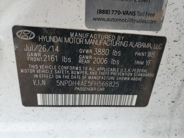 Photo 11 VIN: 5NPDH4AE5FH566825 - HYUNDAI ELANTRA 