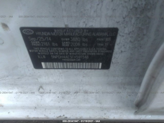 Photo 8 VIN: 5NPDH4AE5FH591546 - HYUNDAI ELANTRA 