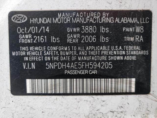 Photo 9 VIN: 5NPDH4AE5FH594205 - HYUNDAI ELANTRA 