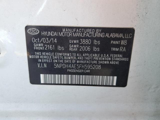 Photo 11 VIN: 5NPDH4AE5FH595208 - HYUNDAI ELANTRA SE 