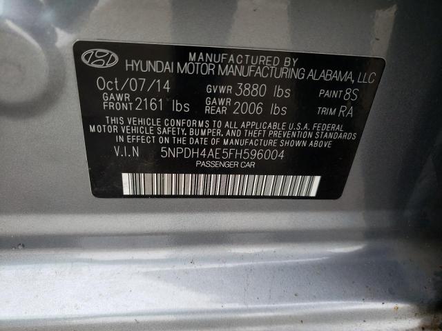 Photo 11 VIN: 5NPDH4AE5FH596004 - HYUNDAI ELANTRA 