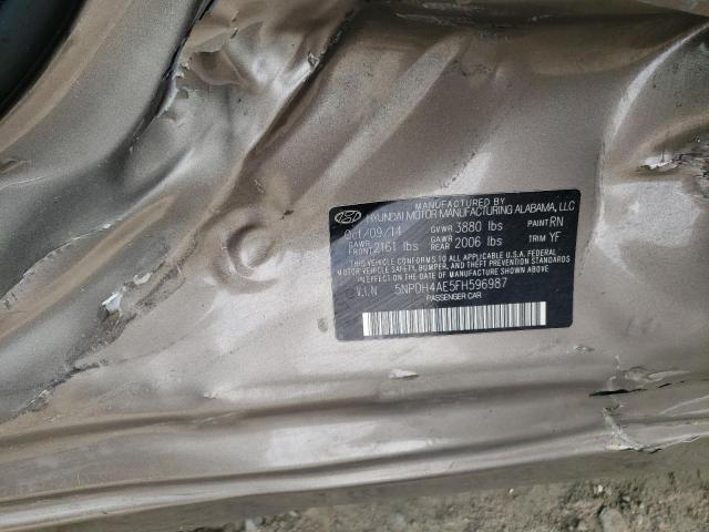 Photo 9 VIN: 5NPDH4AE5FH596987 - HYUNDAI ELANTRA 