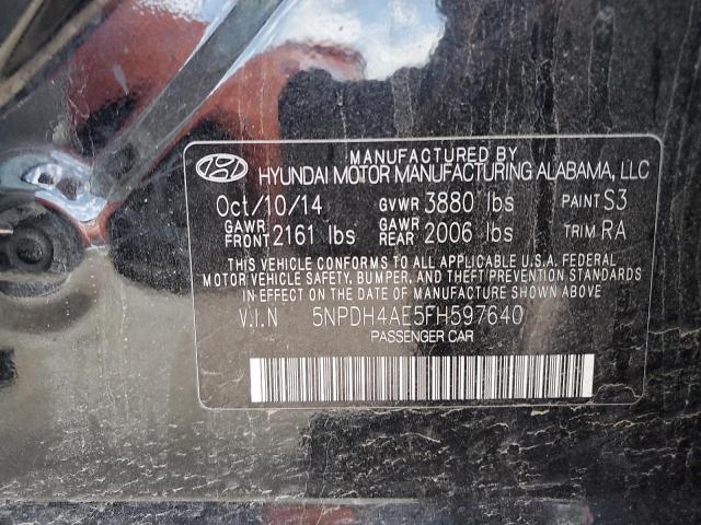 Photo 11 VIN: 5NPDH4AE5FH597640 - HYUNDAI ELANTRA 