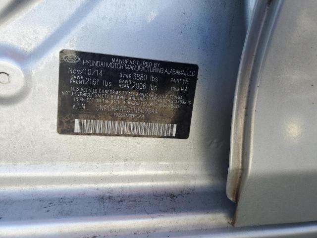 Photo 12 VIN: 5NPDH4AE5FH609544 - HYUNDAI ELANTRA SE 