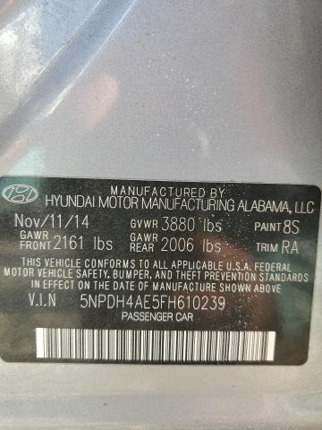 Photo 11 VIN: 5NPDH4AE5FH610239 - HYUNDAI ELANTRA 