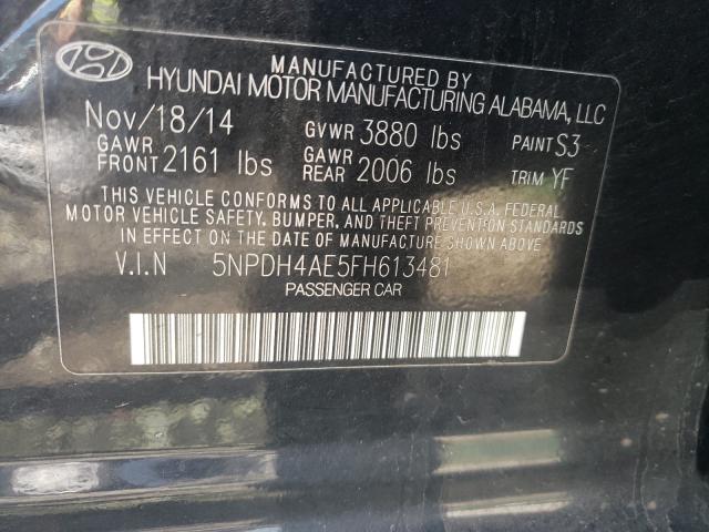 Photo 9 VIN: 5NPDH4AE5FH613481 - HYUNDAI ELANTRA SE 