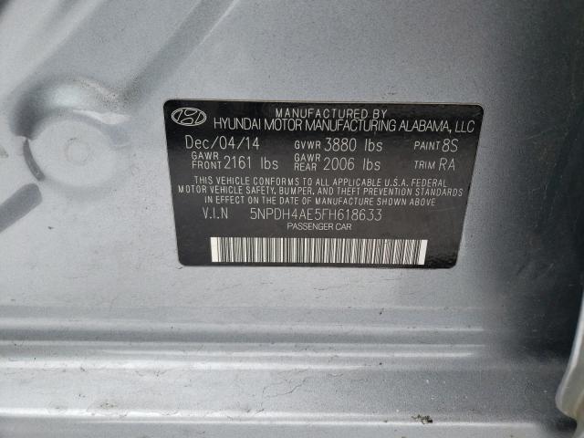 Photo 9 VIN: 5NPDH4AE5FH618633 - HYUNDAI ELANTRA SE 