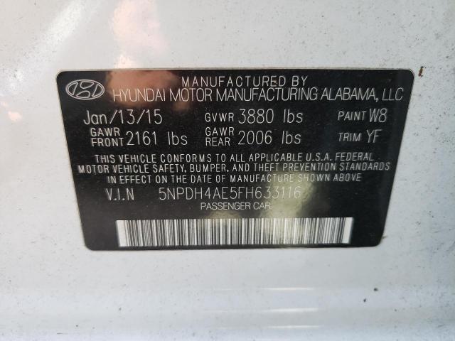 Photo 9 VIN: 5NPDH4AE5FH633116 - HYUNDAI ELANTRA SE 