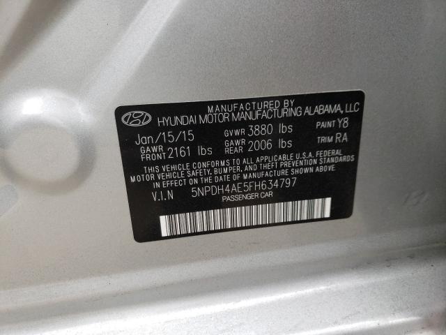 Photo 9 VIN: 5NPDH4AE5FH634797 - HYUNDAI ELANTRA SE 