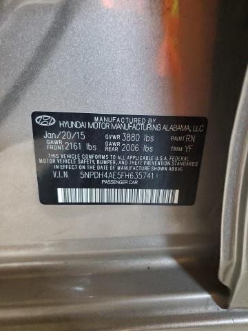 Photo 11 VIN: 5NPDH4AE5FH635741 - HYUNDAI ELANTRA 