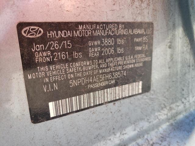 Photo 12 VIN: 5NPDH4AE5FH638574 - HYUNDAI ELANTRA 