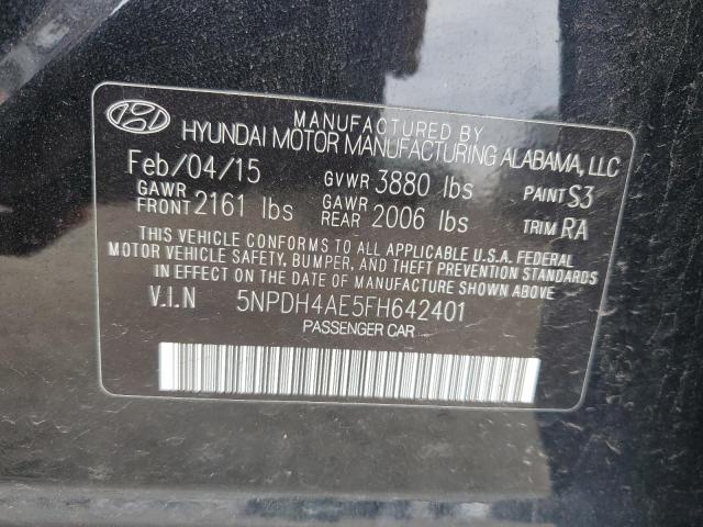 Photo 11 VIN: 5NPDH4AE5FH642401 - HYUNDAI ELANTRA 