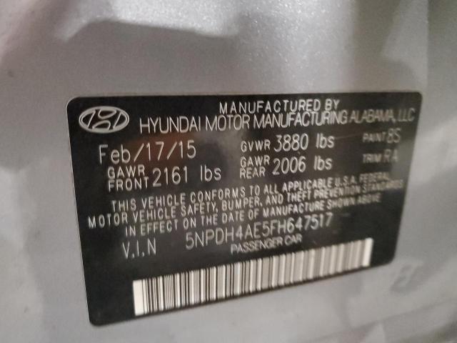 Photo 11 VIN: 5NPDH4AE5FH647517 - HYUNDAI ELANTRA 4D 