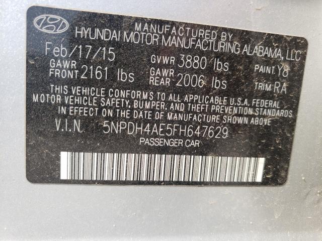 Photo 9 VIN: 5NPDH4AE5FH647629 - HYUNDAI ELANTRA SE 