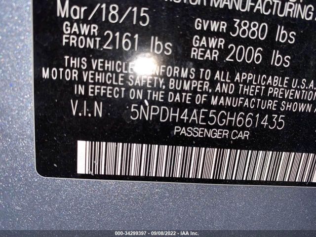 Photo 8 VIN: 5NPDH4AE5GH661435 - HYUNDAI ELANTRA 