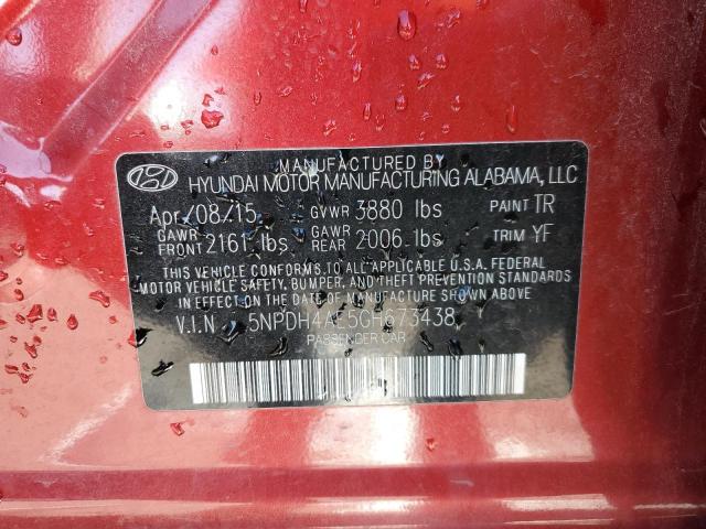 Photo 12 VIN: 5NPDH4AE5GH673438 - HYUNDAI ELANTRA 